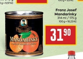 Kompot mandarinky Franz Josef