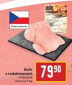 Kuře s rodokmenem Vodňanské kuře