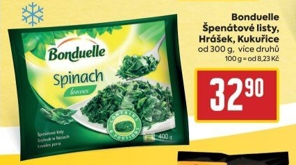 Listy špenátové mražené Bonduelle