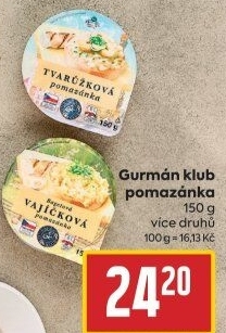 Pomazánky Gurmán klub