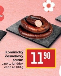 Salám kominický česnekový točený