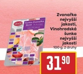 Šunka Zvonařka nejvyšší jakosti LE&amp