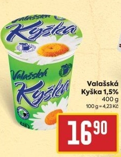 Valašská kyška Mlékárna Valašské Meziříčí