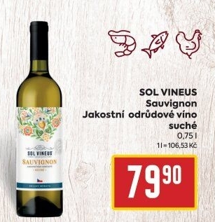 Víno Sauvignon Sol Vineus