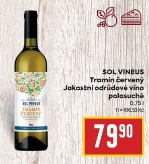 Víno Tramín červený Sol Vineus