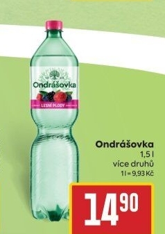 Voda ochucená Ondrášovka
