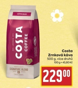 Zrnkové kávy Costa Coffee