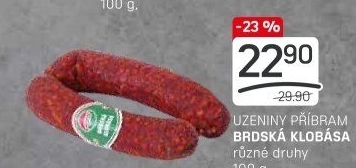 Brdská klobása Příbramská uzenina