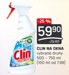 Čističe oken Clin