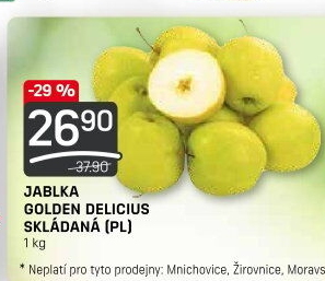 Jablka Golden Delicious