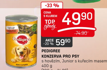 Konzerva pro psy Pedigree