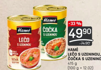 Lečo s uzeninou Hamé - konzerva
