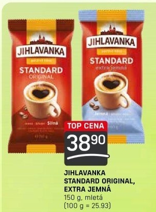 Mletá káva Standard Jihlavanka