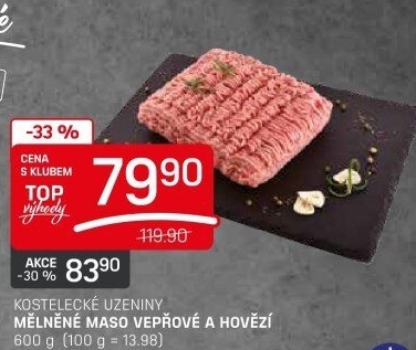 Mleté maso mix Kostelecké uzeniny