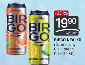 Nealkoholické pivo ochucené Birgo