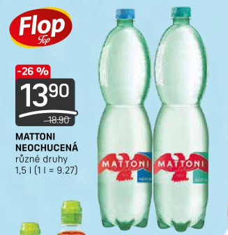 Přírodní voda Mattoni