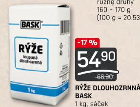 Rýže dlouhozrnná Bask