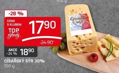 Sýr Císářský 30% Madeta