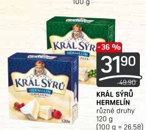 Sýr Hermelín Král sýrů