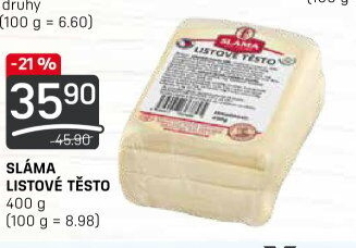 Těsto listové Sláma