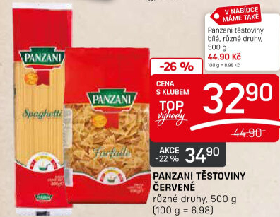 Těstoviny Panzani