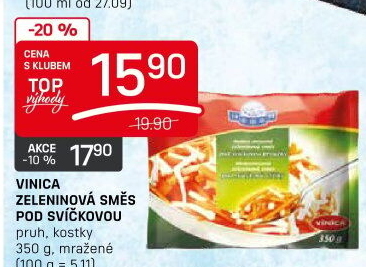 Zeleninová směs pod svíčkovou mražená Vinica
