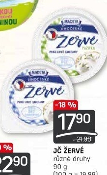 Žervé Jihočeské Madeta