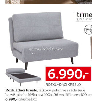 ROZKLÁDACÍ KŘESLO NA SPANÍ