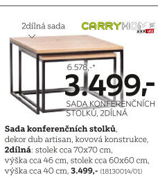 SADA KONFERENČNÍCH STOLKŮ
