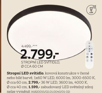 STROPNÍ LED SVÍTIDLO