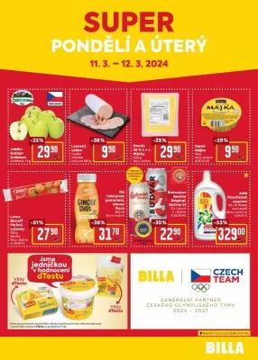akční leták BILLA 6.3.2024-12.3.2024
