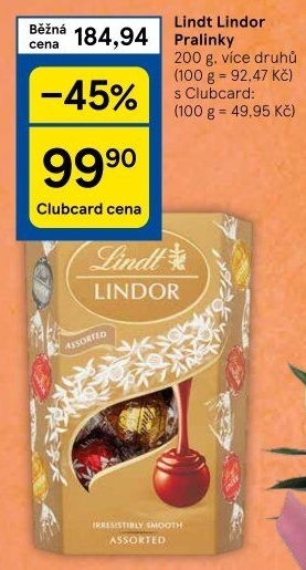 Bonboniéra Pralinky Lindor Lindt