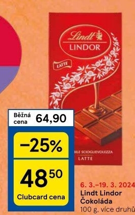 Bonboniéra Pralinky Lindor Lindt