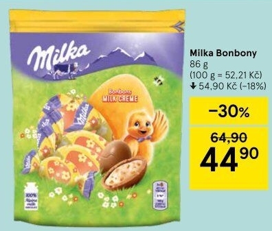 Bonbony plněné Milka