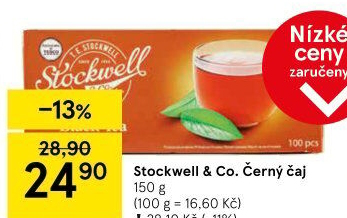 Čaj černý Stockwell &amp