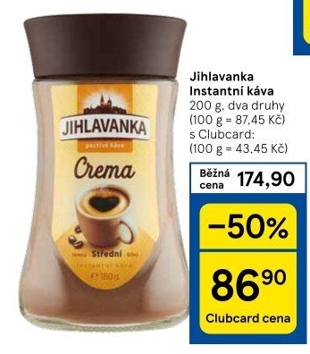Instantní kávy Jihlavanka