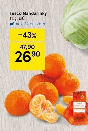Mandarinky Tesco