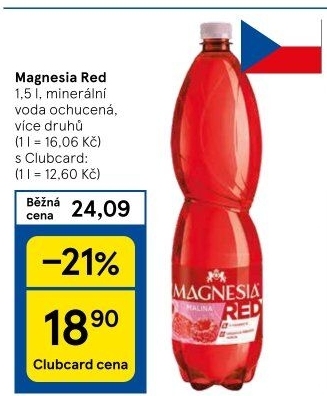 Minerální voda Magnesia Red