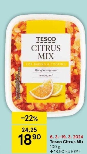 Mix citrusový Tesco