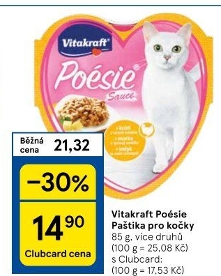 Paštika pro kočky Poésie Vitakraft