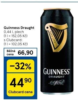 Pivo Guinness Draught