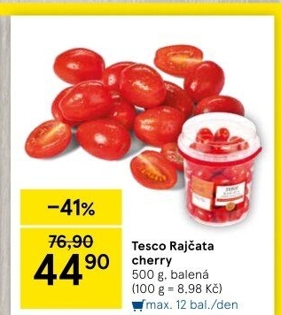Rajčata cherry Tesco