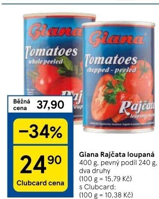 Rajčata loupaná Giana