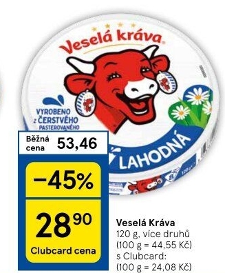 Sýr tavený Veselá kráva