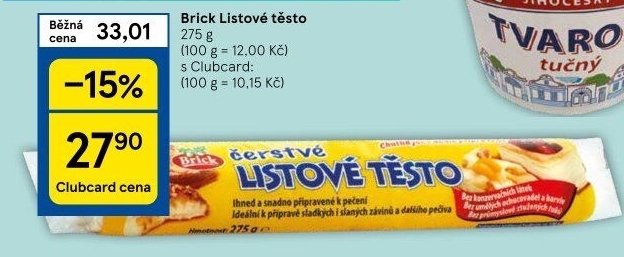 Těsto listové rozválené Brick