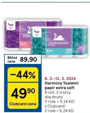 Toaletní papír 3vrstvý Harmony