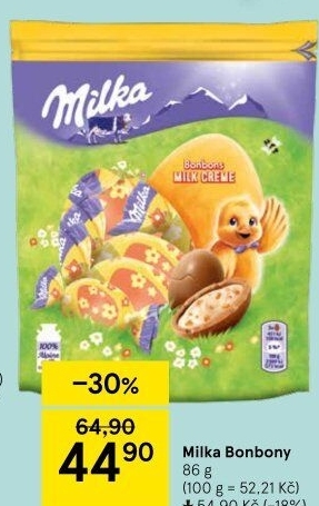 Bonbony plněné Milka