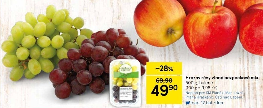 Hrozny mix bezsemenné The Grower'