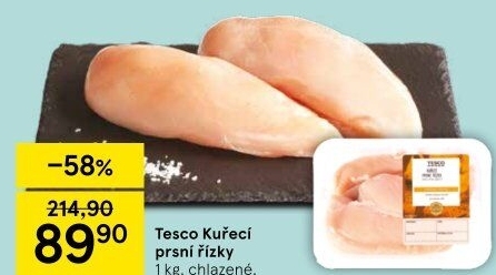 Kuřecí prsní řízky Tesco