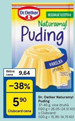 Pudink Naturamyl Dr. Oetker